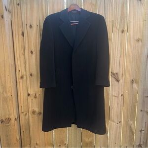 VTG Chaps Ralph Lauren Cashmere Wool Topcoat Men’s 42 Full Length Quiet Luxury